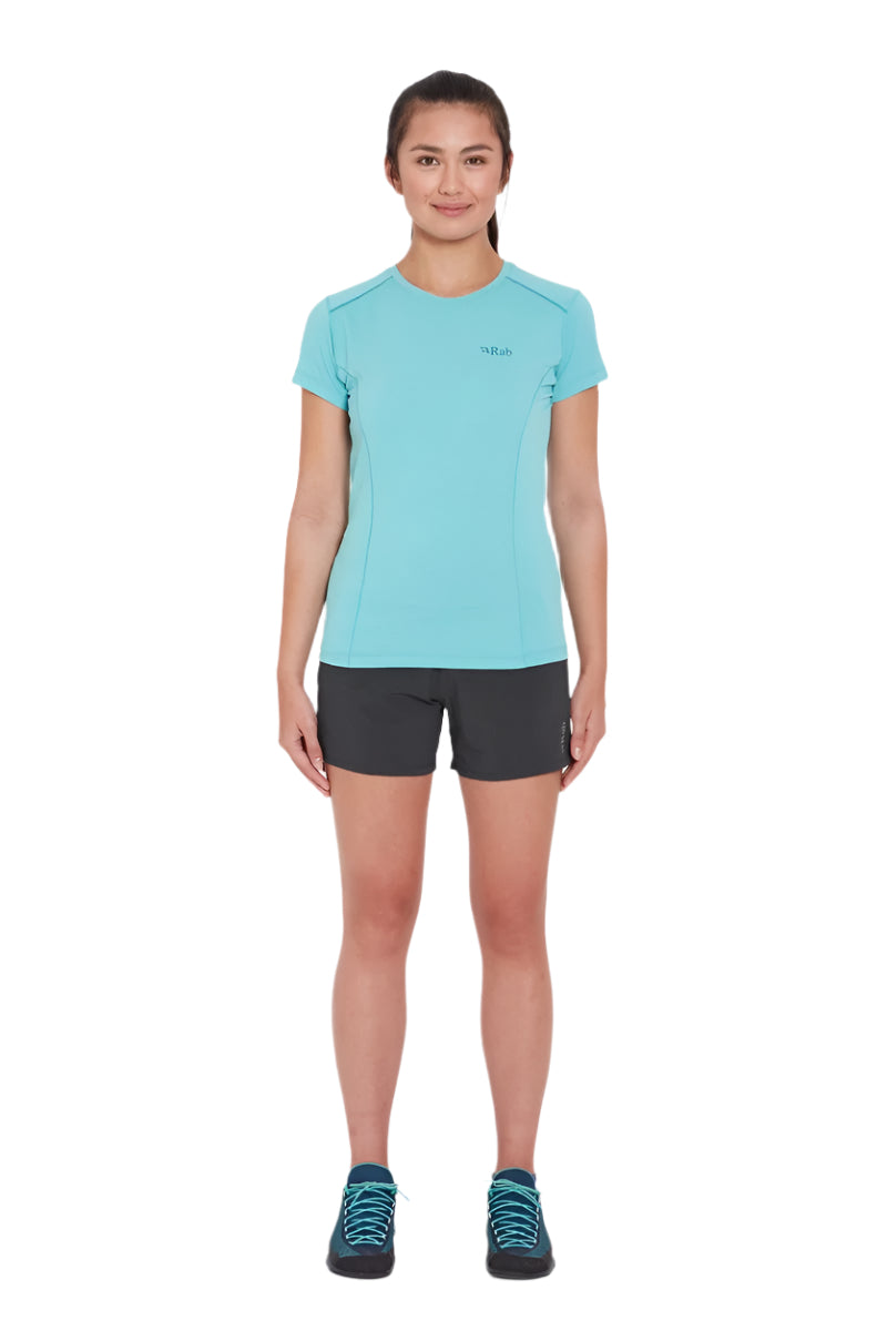 Rab Women's Momentum Shorts Outdoor Action