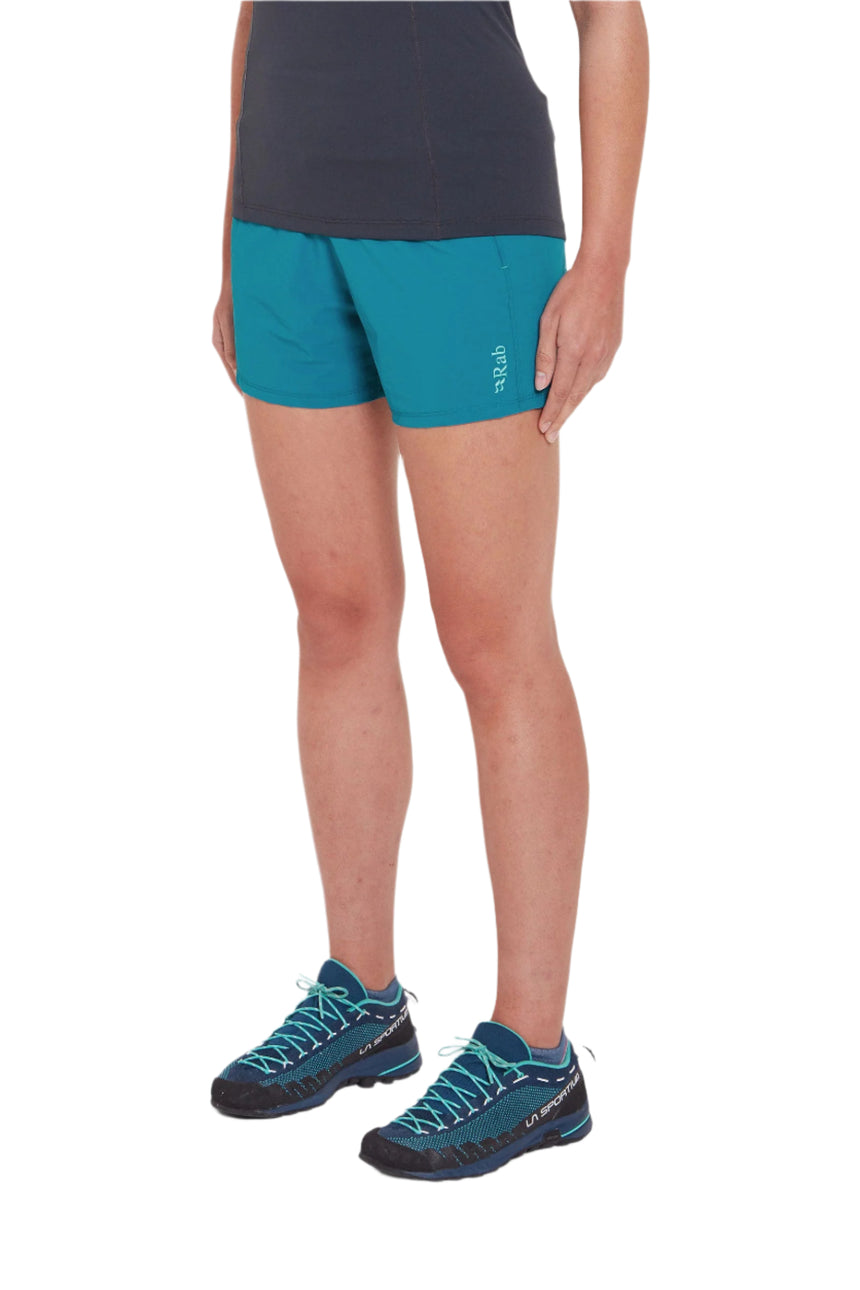 Rab Women's Momentum Shorts Outdoor Action