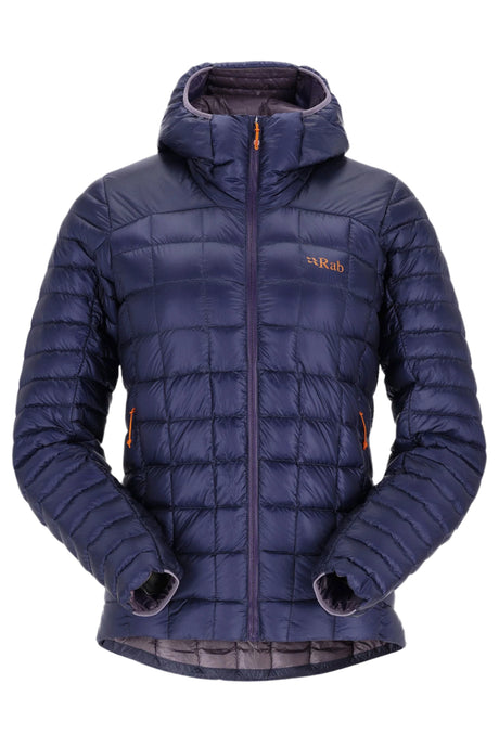 Rab Women's Mythic Alpine Light Down Jacket Outdoor Action Patriot Blue- front