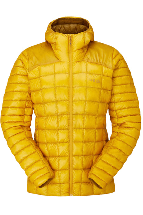 Rab Women's Mythic Alpine Light Down Jacket Outdoor Action Sahara- front