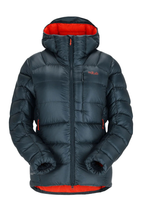 Rab Women's Mythic Ultra Down Jacket Outdoor Action Orion Blue- Front