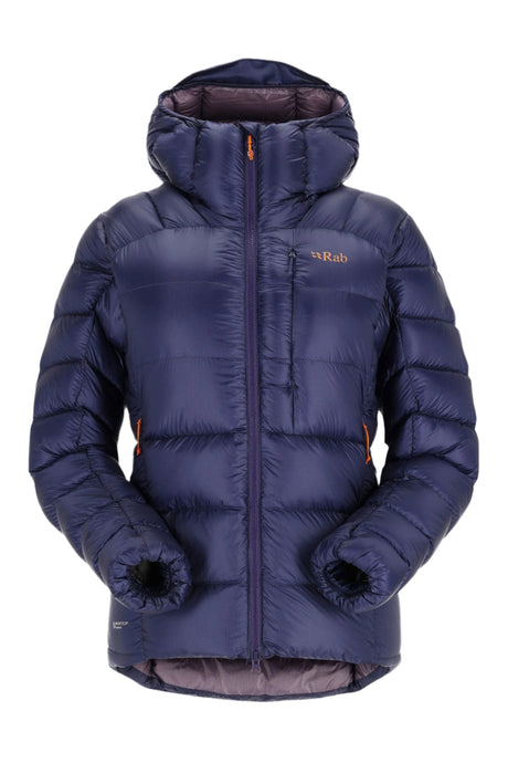 Rab Women's Mythic Ultra Down Jacket Outdoor Action Patriot Blue- Front