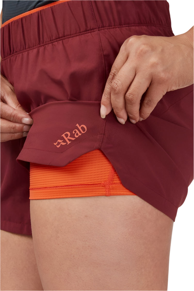 Rab Women's Talus Active Shorts Outdoor Action