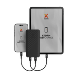 Xtorm Go2 20000mAh portable power bank in black with USB-A and USB-C ports