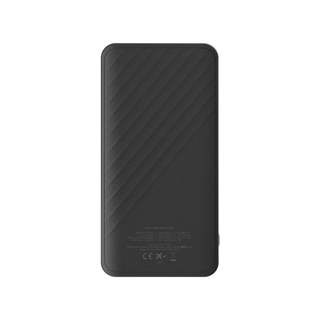 Xtorm Go2 power bank technical specifications and product dimensions