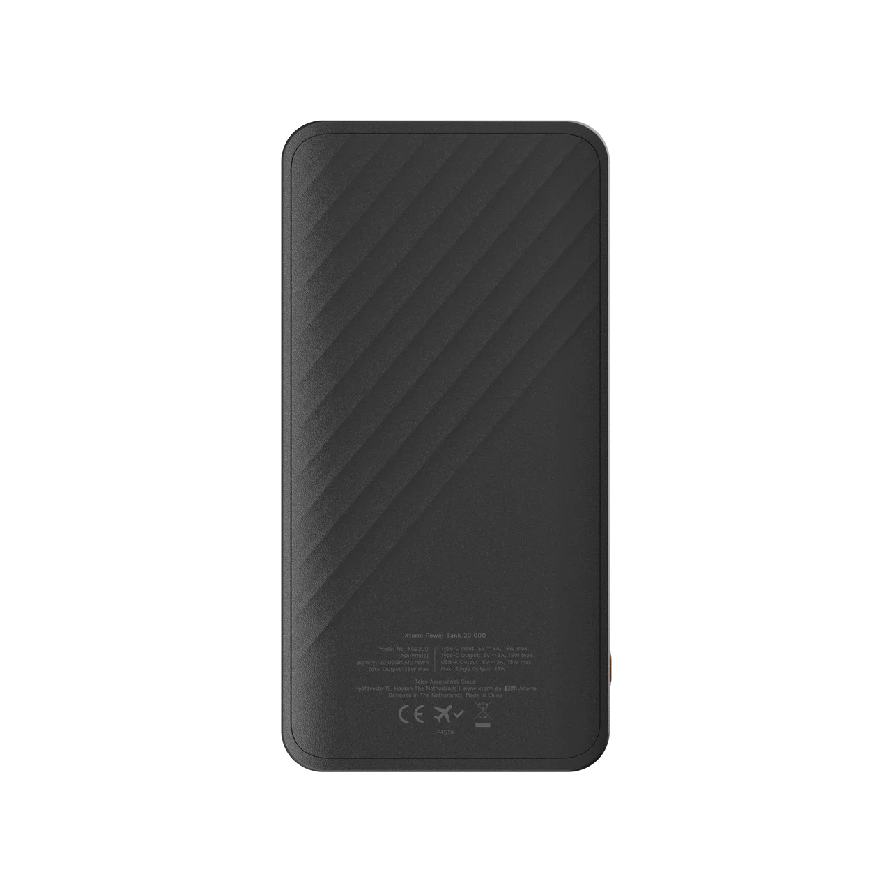 Xtorm Go2 power bank technical specifications and product dimensions