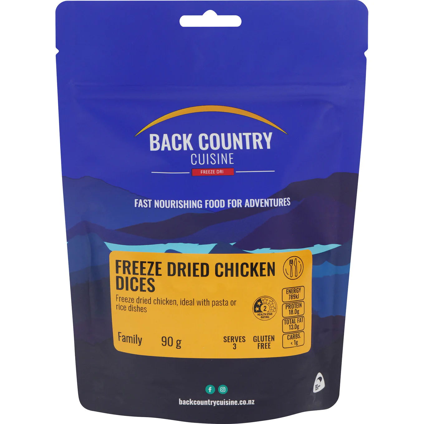 Back Country CuisineBack Country Cuisine Freeze Dried Chicken Dices - FamilyOutdoor Action