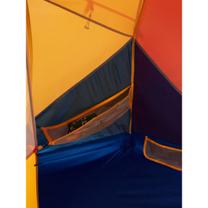 Marmot Limelight 3P Tent interior close up storage Solar/Red Sun
