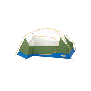 Marmot Limelight 3P Tent front door shut with no fly Foliage/Dark Azure