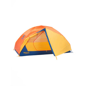 Marmot Tungsten 2P Tent front door fabric half closed Solar/Red Sun
