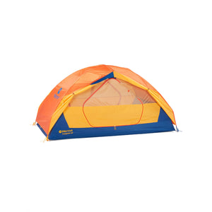 Marmot Tungsten 2P Tent front door fabric open Solar/Red Sun