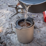 MSR Titan Cup Outdoor Action- product in use