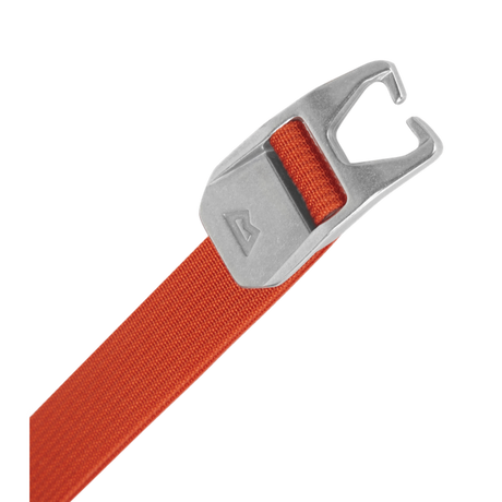 Mountain Equipment Grappler Buckle in Orange - Strap Detail