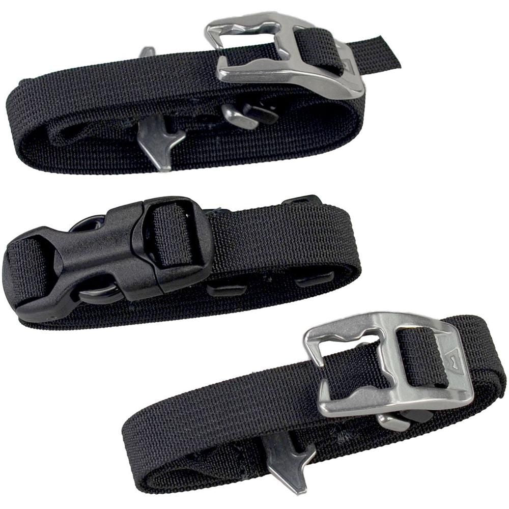 Mountain Equipment Hammerhead Ski Strap (x4) in Black - Buckle Detail