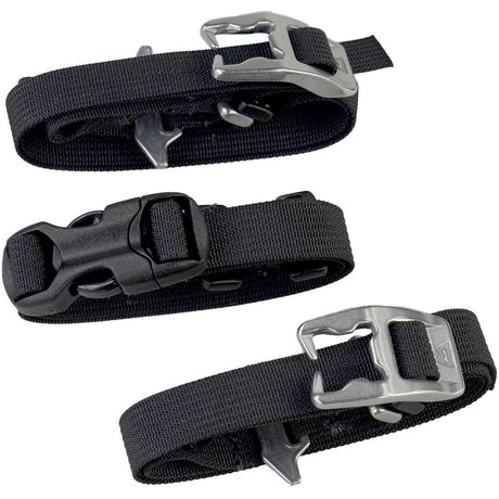 Mountain Equipment Hammerhead Ski Strap (x4) in Black - Buckle Detail