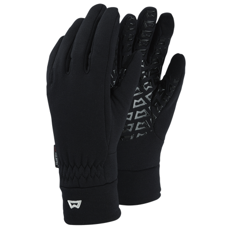 Mountain Equipment Touch Screen Grip Gloves in Black - Front Product Shot