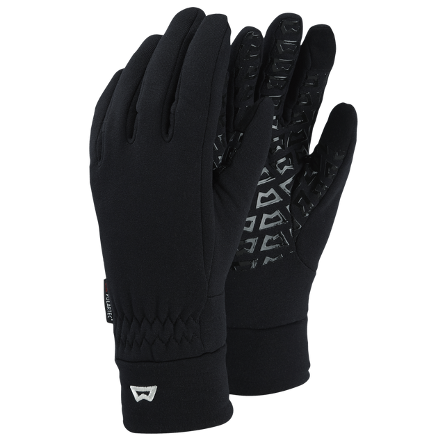 Mountain Equipment Touch Screen Grip Gloves in Black - Front Product Shot