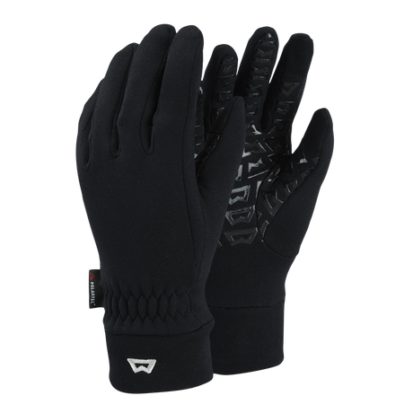 Mountain Equipment Touch Screen Grip Women's Gloves in Black - Front Product Shot