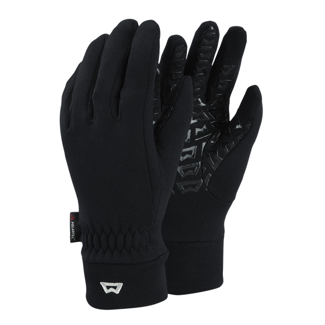 Mountain Equipment Touch Screen Grip Women's Gloves in Black - Front Product Shot
