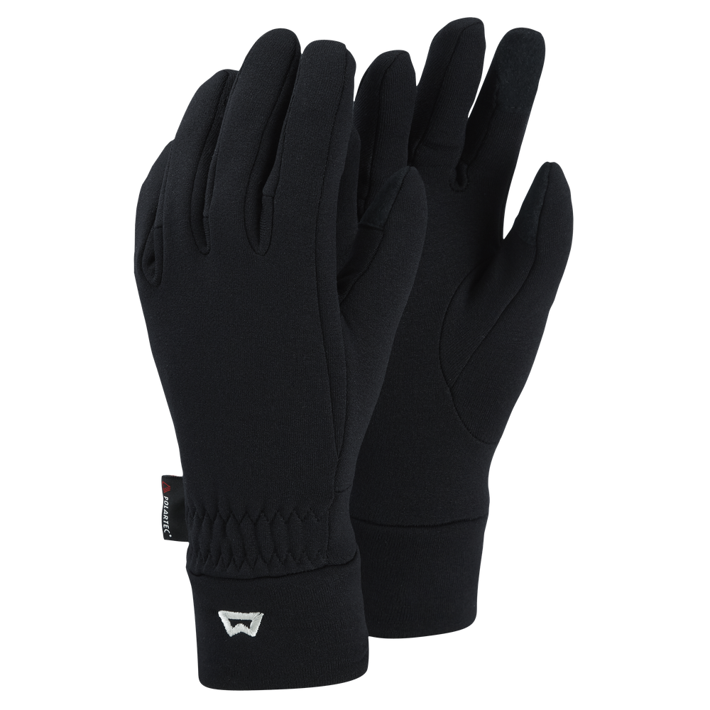 Mountain Equipment Touch Screen Women's Gloves in Black - Front Product Shot