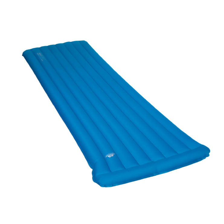 Mountain Equipment Aerostat Down 7.0 Mat Outdoor Action Mykonos Blue- Slanted Full Length