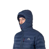 Mountain Equipment Frostline Men's Down Jacket Outdoor Action Denim Blue- Hood