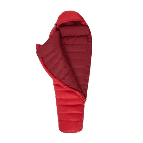 Mountain Equipment Glacier 700 Sleeping Bag (-15°C/5°F) Imperial Red- Gemini Zip Baffle