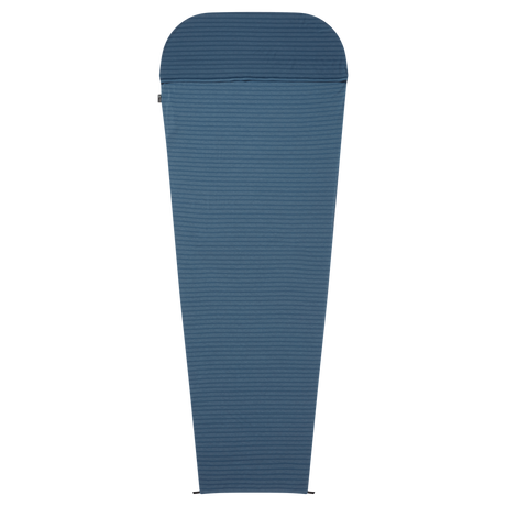 Mountain Equipment Groundup Mummy Sleeping Bag Liner  Denim Blue Stripe- Product Preview