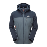 Mountain Equipment Mission Softshell Jacket Outdoor Action Ombre Blue/Cosmos- Front