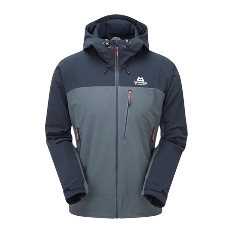 Mountain Equipment Mission Softshell Jacket Outdoor Action Ombre Blue/Cosmos- Front