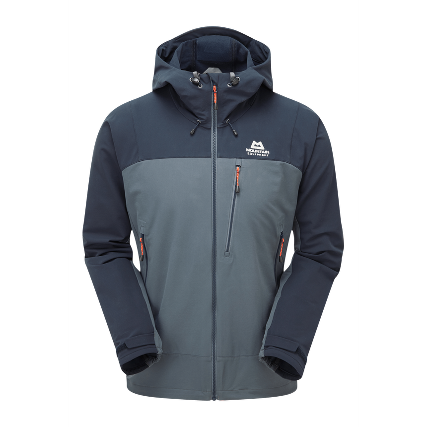 Mountain Equipment Mission Softshell Jacket Outdoor Action Ombre Blue/Cosmos- Front