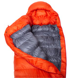 Mountain Equipment Xeros Sleeping Bag (-14°C/7°F) Outdoor Action Cardinal Orange- Gemini Zip Baffle