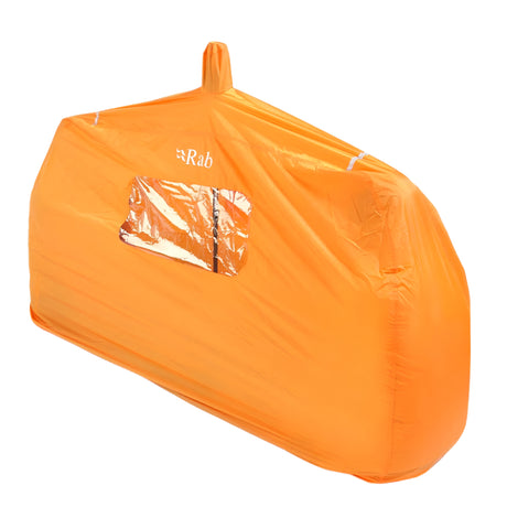 Rab 2 Person Group Shelter in Orange - pitched
