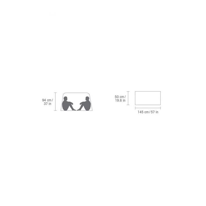 Rab 2 Person Group Shelter - dimensions diagram