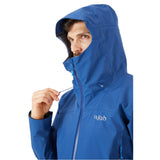 Rab Men's Arc Eco Waterproof Jacket in Nightfall Blue (Reference) - Hood Drawcord Detail