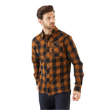 Rab Men's Boundary Brushed Cotton Shirt in Caramel Check - front