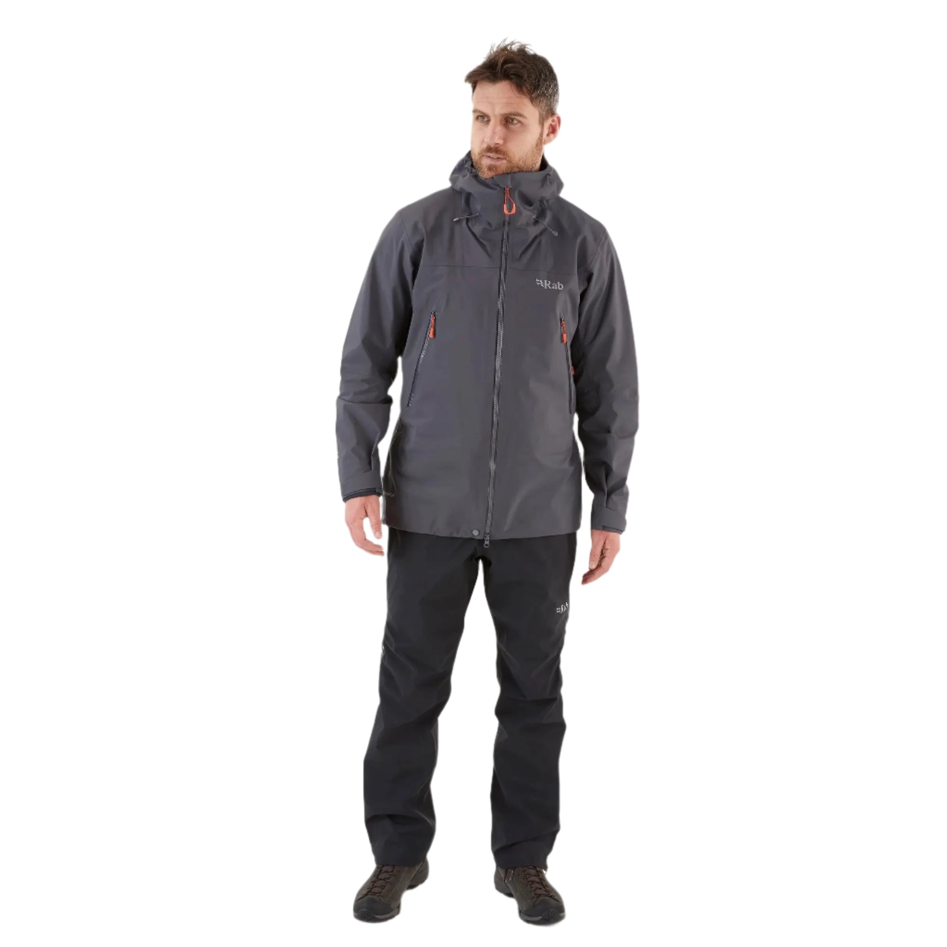 Rab Men's Kangri GORE-TEX Pants in Black - Full Outfit Worn