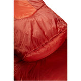 Rab Solar Eco 4 Sleeping Bag in Firecracker - shoulder panel detail