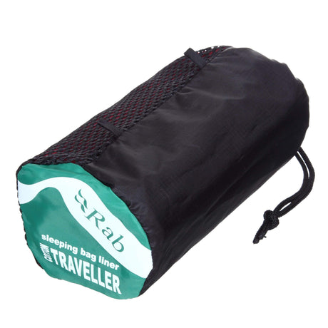 Rab Traveller Cotton Sleeping Bag Liner in Slate - Packed
