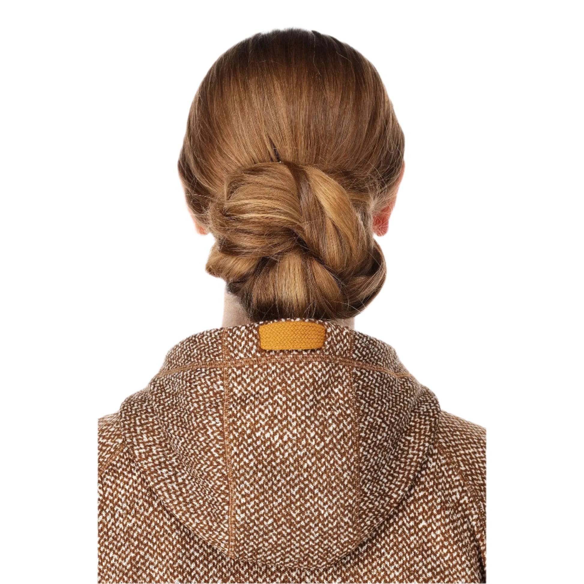 Rab Women's Amy Hoody in Caramel (Reference) - Collar Detail