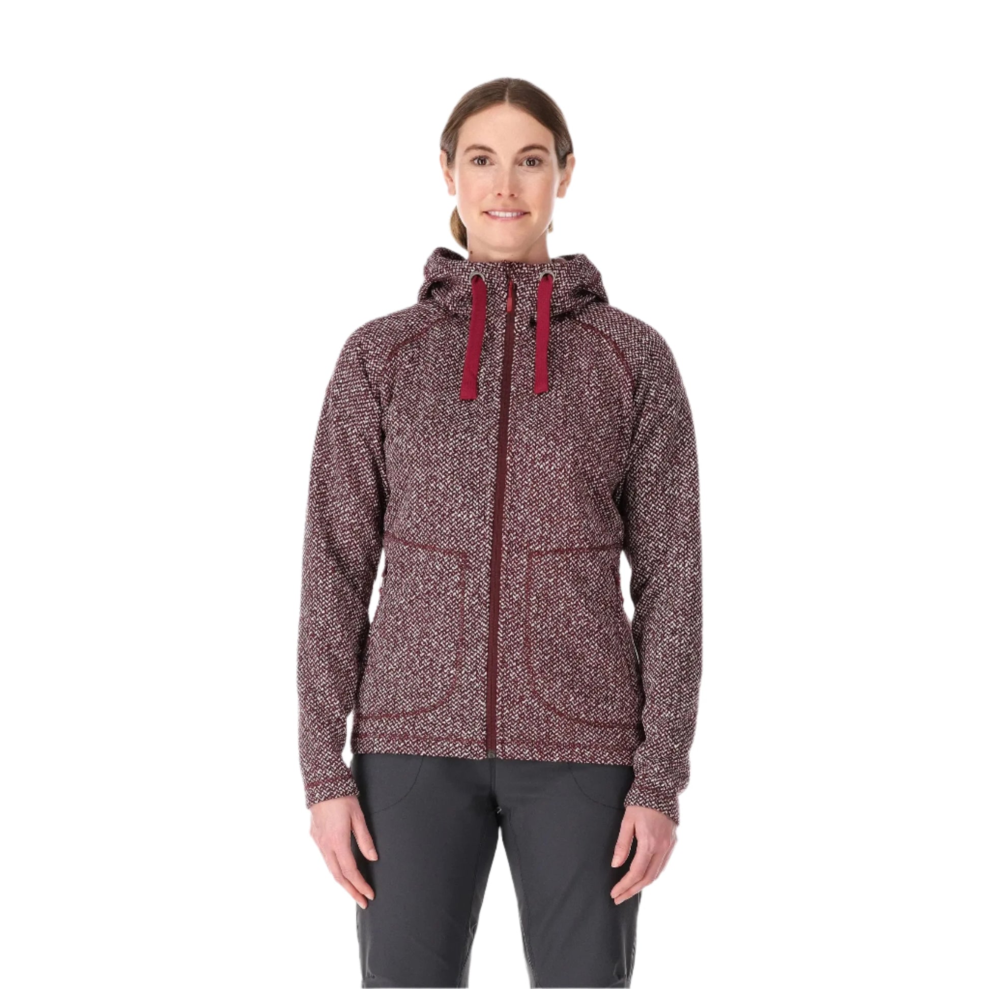 Rab Women's Amy Hoody in Rioja - Front Worn