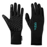 Rab Women's Power Stretch Contact Grip Gloves in Black - Pair