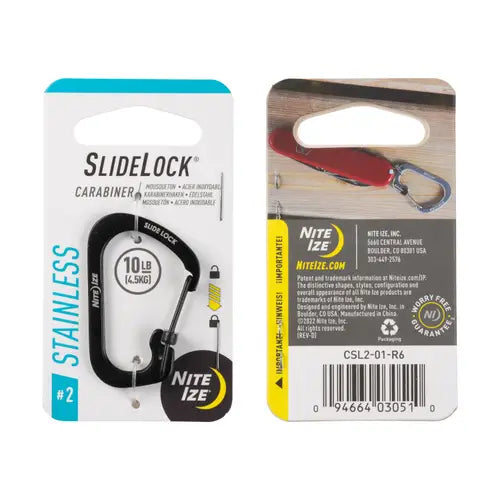 Nite IzeNite Ize Slidelock Carabiner Stainless SteelOutdoor Action
