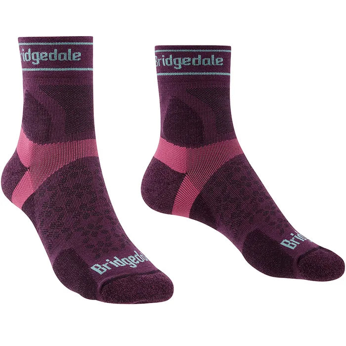 Bridgedale Women's TRAIL-RUN Ultralight T2 Merino 3/4 Socks rear