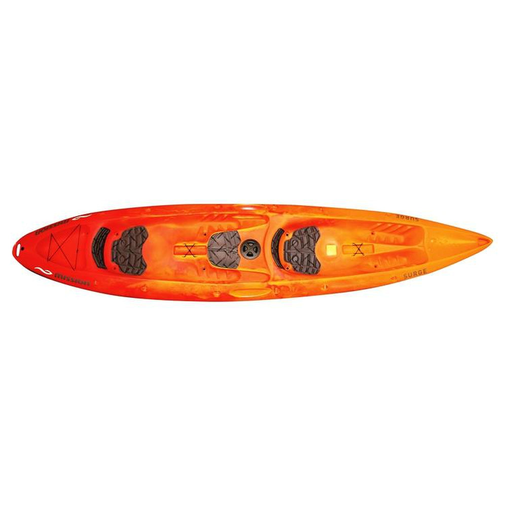 Mission Surge Kayak in Red Fade - top