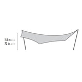 MSRMSR Rendezvous Sun Shield 120 ShelterOutdoor Action