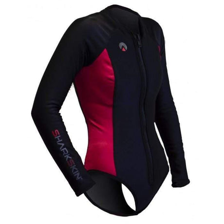 SharkskinSharkskin Chillproof Long-Sleeve Step-In Black/Red - Women's CLEARANCEOutdoor Action