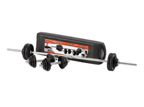 York FitnessYork Cast Iron Plate Barbell/Dumbbell Set - 50kgOutdoor Action